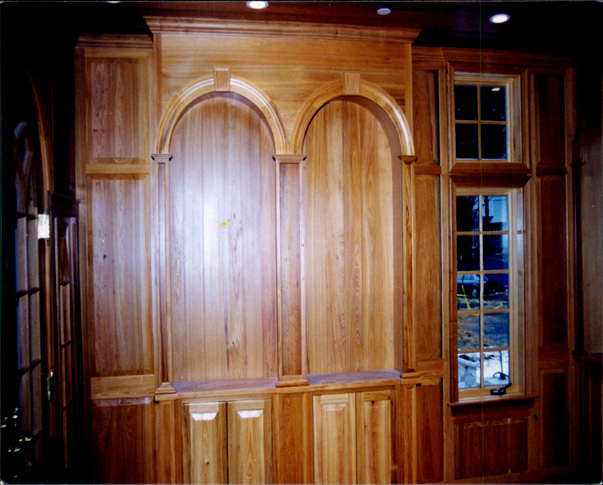 Treehouse Woodworking - Custom Design - Columns - Built-In Bookcases