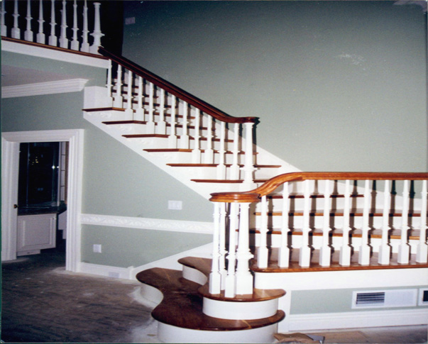 Treehouse Woodworking Custom Curved stairway
